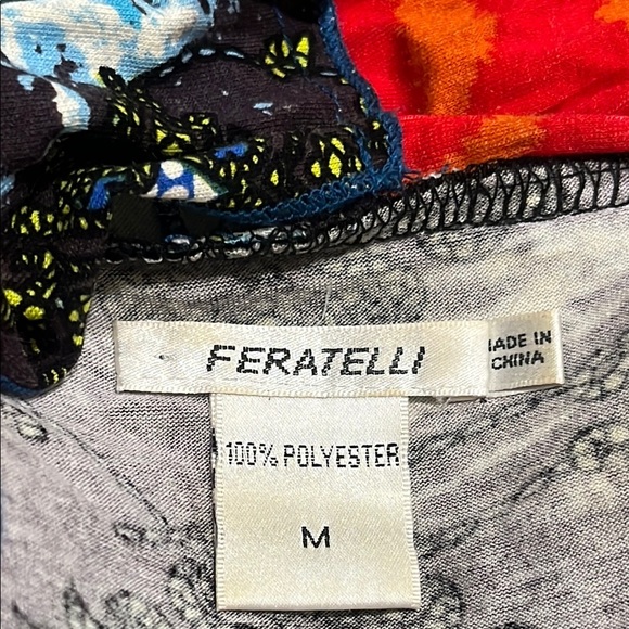 Feratelli Multicolor OPEN CARDIGAN, WHIMSIGOTH, GOTHIC, GRUNGE WOMEN VEST SIZE M - Picture 3 of 8